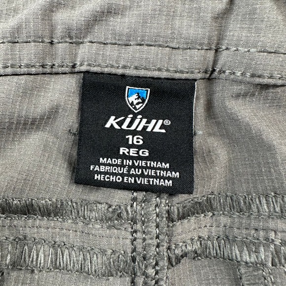 Kuhl Pants Womens 16 Regular Gray Horizn Skinny Ripstop Hiking Travel Casual - Picture 4 of 12